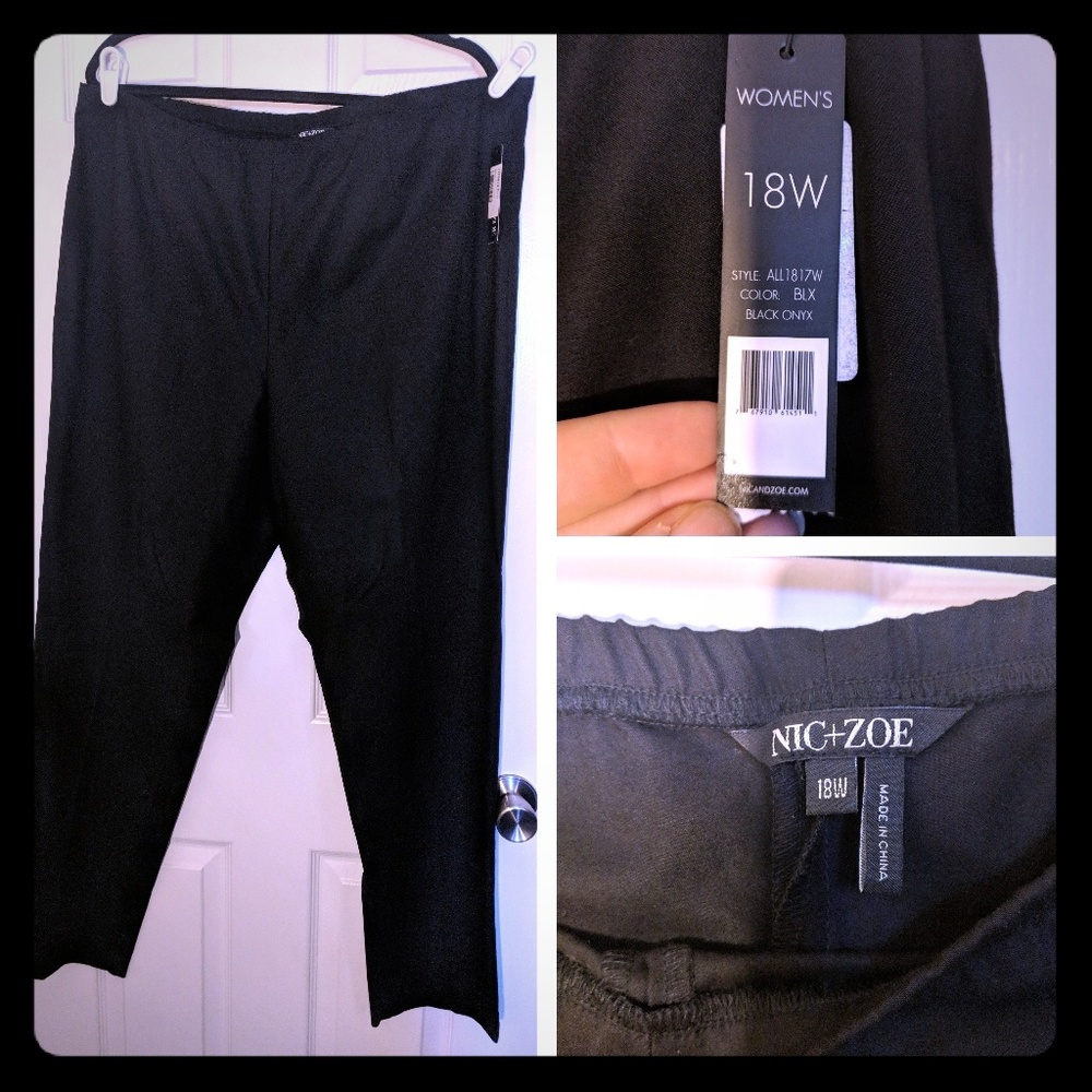 Women's NIC+ZOE 'Perfect' Side Zip Pants, Size 18W